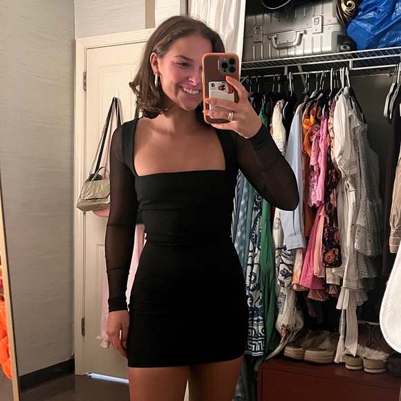 Superdown Black Cocktail Halley Bodycon Dress - Picture 3 of 3